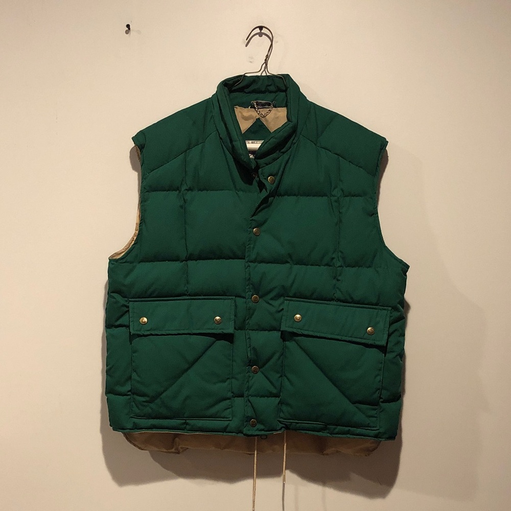 Down Designs Vintage Forrest Green Puffer Vest